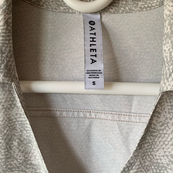 Athleta Zuma Printed Shirtdress - Gray - Picture 3 of 7